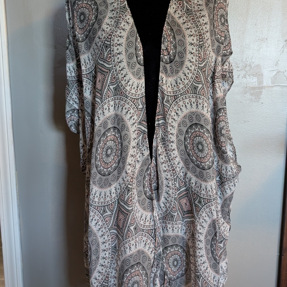 Women's Patterned Kimono Jacket